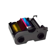 YMCKO Color Ribbon for ID Card Printers - 250 Prints, Black Overlay picture