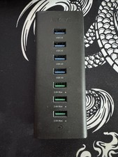 AUKEY CB-H19 Powered USB 3.0 Hub 7-Port Charger/Data Hub w/ AC Adapter picture