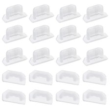 Silicone Micro USB Anti-Dust Stopper Cap Cover Clear 20pcs picture