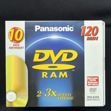 Panasonic DVD-RAM Disc LM-AF120LU10 120 Min 4.7 GB 10 Disc Lot vintage rare find picture