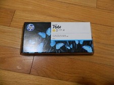 2023 GENUINE HP 766F YELLOW 300ML INK CARTRIDGE 1XB31A DesignJet XL 3600 MFP NEW picture