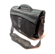Tumi T-TECH Classic 5506GRH Black Gray Nylon Messenger Shoulder Laptop Bag EXC picture