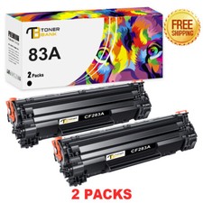 2x Premium Black CF283A 83A Toner Cartridge for HP LaserJet M127fw M127fn M125nw picture