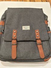 Modoker gray Fashion Backpack Padded for Computer Laptop picture