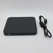 LG Ultra Slim Portable DVD Writer Compatible w/ Windows & Mac SP80NB80 TESTED picture