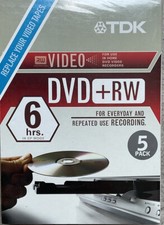  TDK DVD-RW 2X 4.7GB | 5 Pack Rewriteable DVD | NWT picture