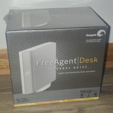 SEAGATE FREEAGENT DESK 500GB HDD 9ZC2A3-501 USB 2.0 BRAND NEW SEALED NOS picture