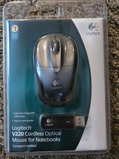 Logitech V220 Cordless Optical Mouse for Notebooks Laptops New Unopened picture