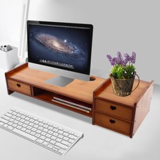 Computer Monitor Heightened Shelf Desk Storage Bracket Keyboard Base Rack picture