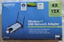 Cisco-Linksys WUSB300N Wireless-N USB Network Adapter + USB extension base (b2) picture