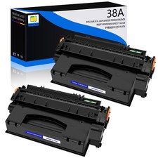 2 PACK - Black Q1338A 38A Toner for HP LaserJet 4200 4200dtnsl 4200dtn 4200tn  picture