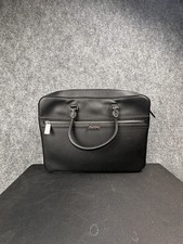 Michael Kors Black Leather Laptop Briefcase picture