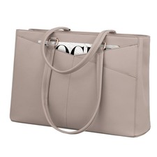 Laptop Tote Bag for Women 15.6 Inch Waterproof Leather Computer  picture