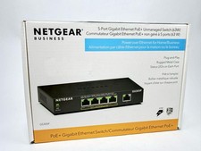 NETGEAR GS305P 5-Port PoE+ Gigabit Ethernet Unmanaged Switch 63W Desktop Wall picture