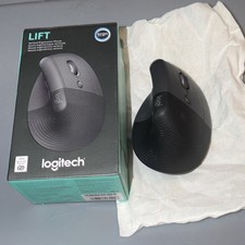 Logitech Lift Vertical Ergonomic Mouse New In Box w/ Logitech Mouse Pad Asia picture