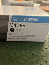 Genuine SAMSUNG Toner CLTK406S / CLT-K406S NEW Open Box OEM Authentic Cartridge picture