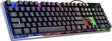 Magegee K1 LED Rainbow Backlit Gaming Keyboard USB Black picture