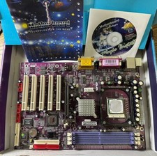 Vintage Mach Speed Motherboard PT800DBP, Complete In Box  Retro Gaming/PC picture