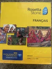 ROSETTA STONE Francais Levels 1-5 French Language CD COMPLETE V4, PC / MAC picture