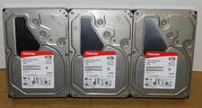 3 Toshiba 6TB HDD Internal Hard Drives X300, 3.5, 7200 rpm, 128 MB, HDWE160 picture