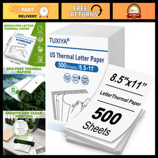 500 Sheets Thermal Printer Paper 8.5x11