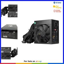 700W ATX Power Supply Gaming PC 115-230V Black Ribbon Cables Over-Power picture