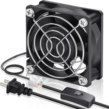 EC Cooling Fan 60mm x 60mm x 25mm AC 110V 115V 120V 220V 240V Dual Ball Bearings picture