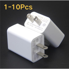 1-10X Lot 5V 2A USB Port Jack Wall Charger 5 Volt v 2 Amp AC to DC Power Adapter picture