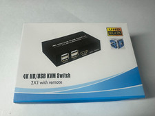 4K HD USB KVM Switch 2X1 with Remote New picture