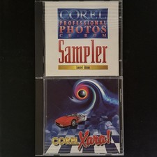 Corel Xara 1995 & Professional Photos 1994 Sampler 2 CD-ROM Lot Vintage Windows picture