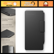 Premium Black Leather Folio Case for 7.3