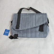 Port Authority Messenger Bag Padded Crossbody Laptop Gray NWT picture