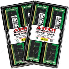 A-Tech 256GB 4x 64GB 2S4Rx4 PC4-17000R RDIMM DDR4 2133 ECC REG Server Memory RAM picture