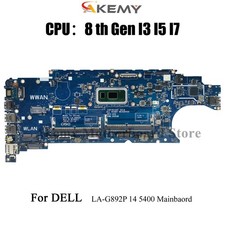 For Dell 5400 Laptop Motherboard LA-G892P with I5 I7 8th Gen CPU 06RVRC 05T75M picture