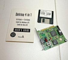 Vintage Fax Modem ISA Card Delrina 4 in 1 Software and Manul picture
