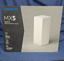 Linksys MX5 Velop AX WiFi 6 Tri-Band AX5300 Mesh Router MX5300 White picture