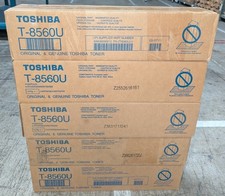 Genuine Lot of 5 Toshiba T-8560U Black Toner Cartridge e-STUDIO 556/656/756/856 picture