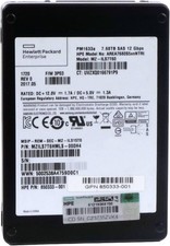 Very Low Usage HPE 7.68TB SAS 12G SFF 2.5