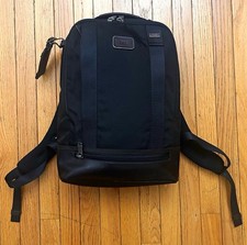 Tumi Alpha Bravo Dover Backpack Hickory 222682HK2 Black Ballistic Nylon Leather picture