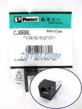 Panduit CJ66BL Cat3 Mini-Com Jack, Black ~STSI picture