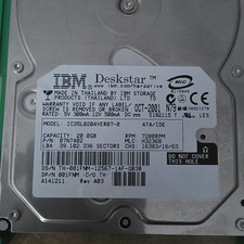 IBM Deskstar 20GB 7200RPM ATA/IDE 3.5in Internal HDD 2MB IC35L020AVER07-0 picture