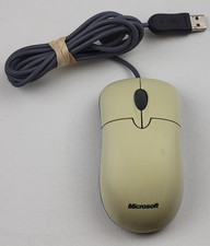 OEM Microsoft X800898 USB Basic Optical Mouse 1.0A - White - WORKS picture