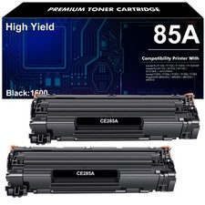 2 Pack CE285A Black Toner for Hp 85A Laserjet Pro P1100 P1102 P1102W M1132 M1212 picture
