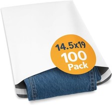Mr.Oslo Poly Mailers 14.5x19 (100 Pack) – 14x19 Polymailers Shipping Bags, Se picture