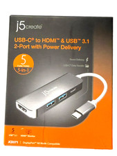 👍j5Create USBC to HDMI & USB 3.1  2 Port JCD371 LOW PRICE Shielded Hi-Speed picture