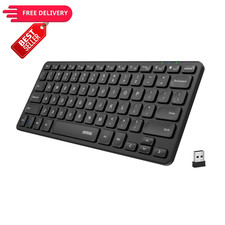 Arteck 2.4G Wireless Keyboard Ultra Slim and Compact Black picture