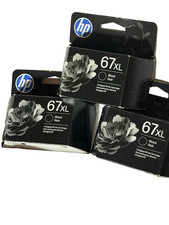 👍 Buy 2 Get 1 FREE HP 67XL Black High Yield Ink Cartridge FRESH 8/27 LOW PRICE picture