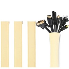 [4 Pack] JOTO Cable Management Sleeve, 19-20 Inch Cord Organizer System with picture