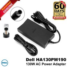 Dell Latitude 5401 5501 130W AC Adapter 19.5V 7.4mmx5.0mm Tip HA130PM190 CY0JM picture