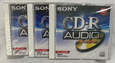 Sony CD-R Audio CRМ74 74 Min Recordable Music CD Lot of 3 Sealed picture